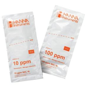 ハンナ HANNA　アンモニア態窒素10＆100PPｍ標準液セット25ｍLＸ各10袋　 ( HI 9829-10/11 )｜orangetool