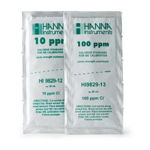 ハンナ HANNA　塩化物　10＆100PPｍ標準液セット25ｍLＸ各10袋　 ( HI 9829-12/13 )｜orangetool