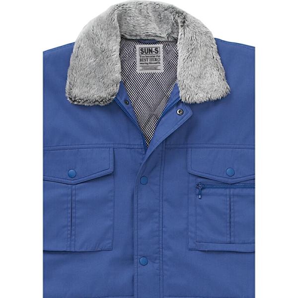 サンエス　防寒コート　ロイヤルブルー/5Lサイズ ( BO850 4ロイヤルブルー 5L )