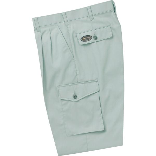 サンエス　ツータックカーゴパンツ　モスグリーン/85サイズ ( WA2550 7モスグリーン 85 ...