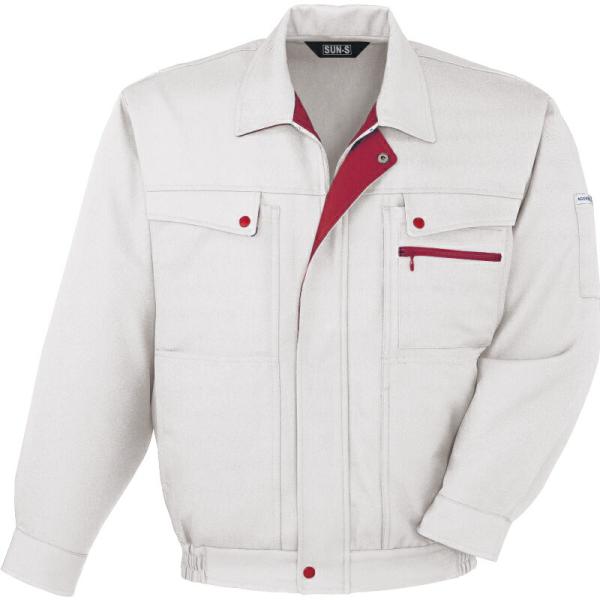 サンエス　コーディネートブルゾン　シルバー/5Lサイズ ( WA2700 6シルバー 5L )