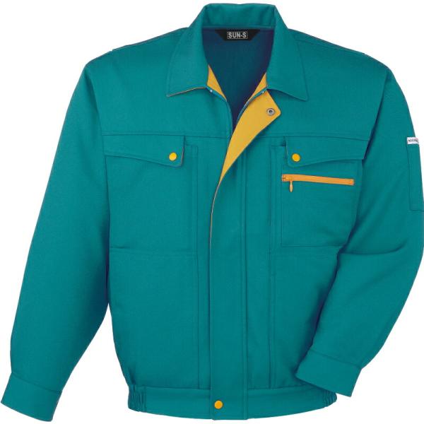 サンエス　コーディネートブルゾン　グリーン/LLサイズ ( WA2700 27グリーン LL )