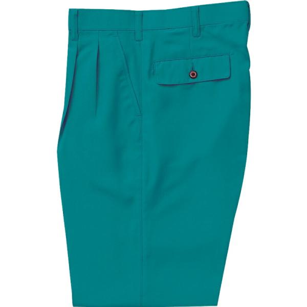 サンエス　ツータックパンツ　グリーン/76サイズ ( WA2740 27グリーン 76 )