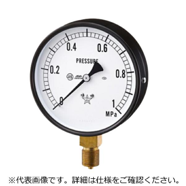 右下精器 汎用圧力計(スターゲージ ( AT3/8-75X0.4MPA )