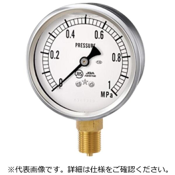 右下精器 グリセリン入圧力計(汎用品 ( G-AU1/4-60X1.6MPA )