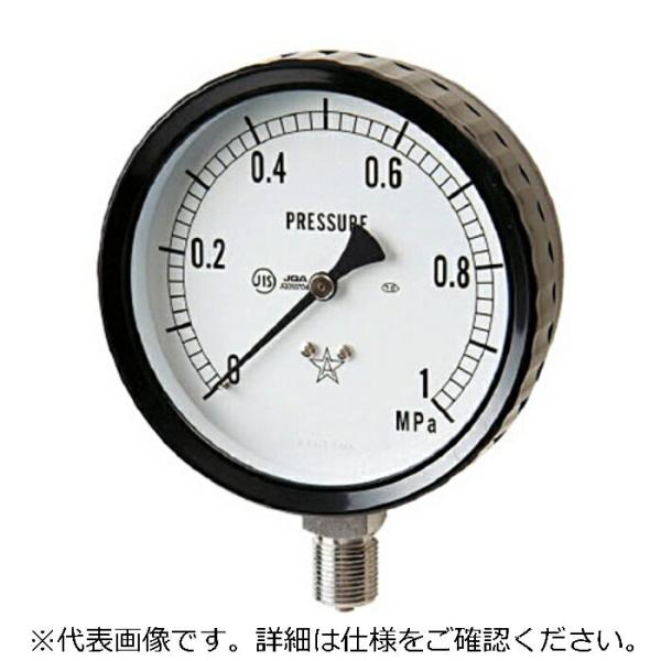 右下精器 要部ステンレス圧力計(プラスチックケース ( S-AT1/4X60X0.5MPA )