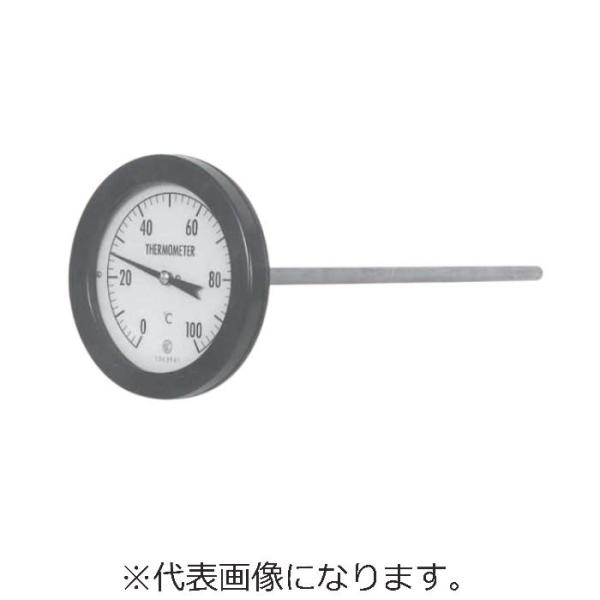 長野計器 バイメタル式温度計(φ100、0~120℃) ( TB14-000X120℃-φ8X250...