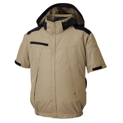 サンエス チタン加工半袖ブルゾン ( KF92500(ベージュ/M) )