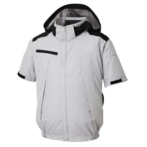 サンエス チタン加工半袖ブルゾン ( KF92500(シルバー/S) )