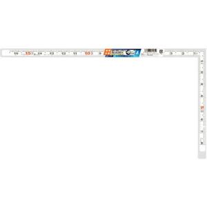 シンワ 曲尺平ぴた ホワイト 1尺6寸/50cm 併用目盛  ( 11184 )｜orangetool