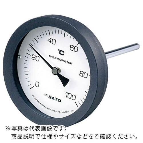佐藤　バイメタル式温度計　ＢＭ−Ｔ−１００Ｐ　０〜５０℃　５０Ｌ　（２０８０−０２ ( BM-T-1...