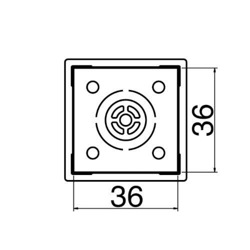 白光　ノズル BGA 35MMX35MM ( N51-24 )