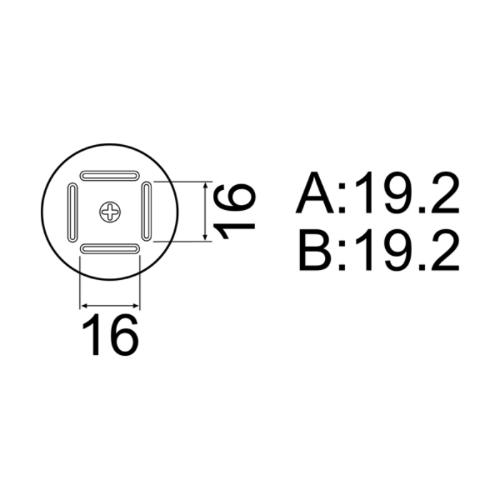 白光　ノズル BQFP 19MMX19MM ( A1181B )