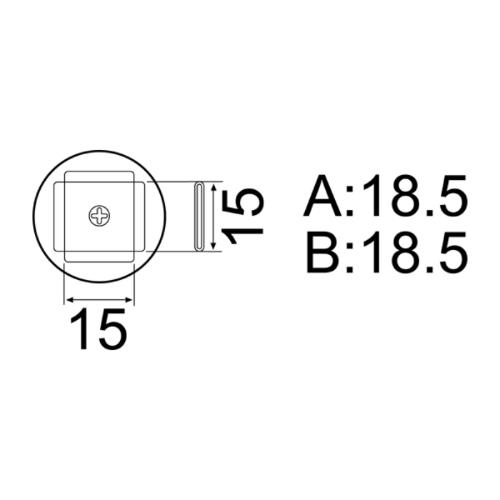 白光　ノズル PLCC 17.5MMX17.5MM(44ピン) ( A1135B )