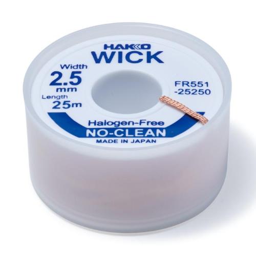 白光　はんだ吸取線 ウィックFR-551　ノークリーン ハロゲンフリー  2.5mm×25m ( F...