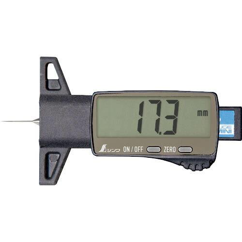 シンワ デジタルデップスゲージ ミニ 25mm 金属測定子 測定ガイドセット ( 19310 )