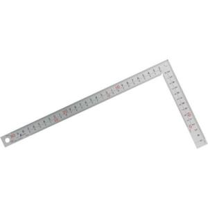 シンワ 曲尺厚手広巾 シルバー30cm建築・鉄工用 表裏目盛 8段cm数 ( 10451 )｜orangetool