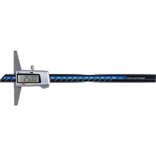 シンワ デジタルデップスゲージ 200mm ホールド機能付 ( 19307 )