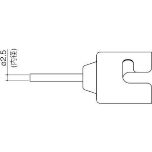 白光　ノズル　シングル　２．５ＭＭ ( N51-01 )｜orangetool