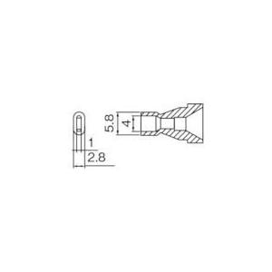 白光　ノズル　４Ｘ１ＭＭ ( N61-16 )