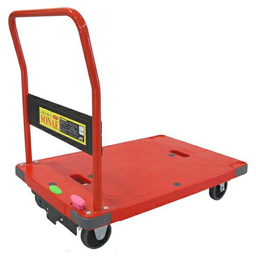 ナンシン 樹脂微音運搬車サイレントマスター レッド ( DSK-R302B2 )  ( 13X36 ...