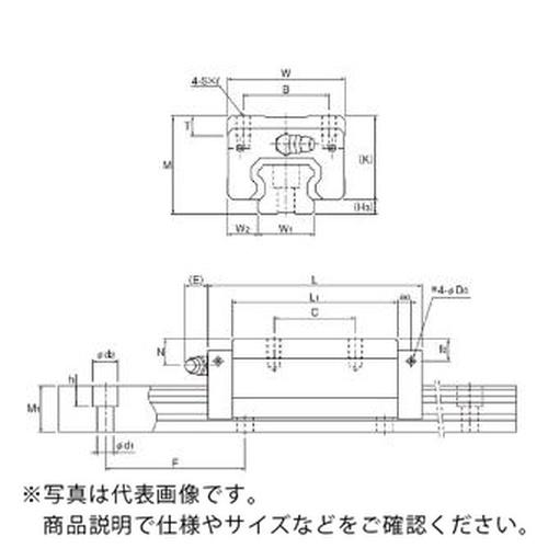 LMガイド用ブロック  ( SHS30LR1SS(GK) BLOCK )  ( 12Q89 )
