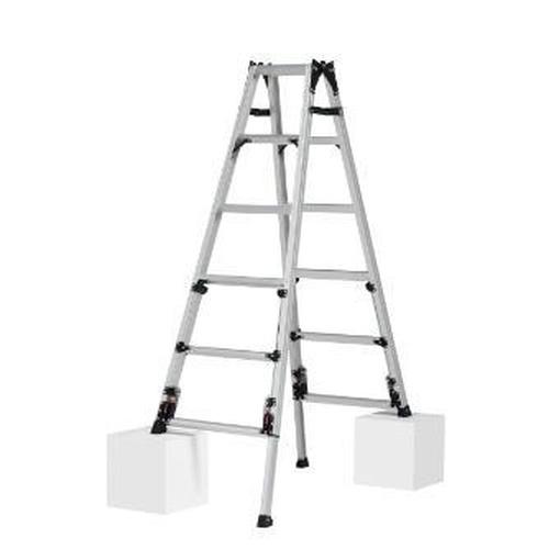 四脚アジャスト式はしご兼用脚立スタッピー  ( SCN-180B )  ( BBJPX )