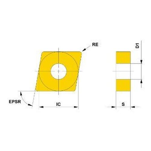 旋削用インサート(超硬コーティング)  ( CNMG120408-MP MC6135 )   【10...