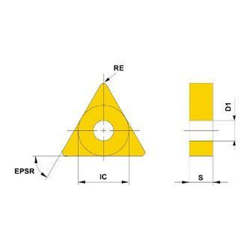 旋削用インサート(超硬コーティング)  ( TNMG160408-MH MC6135 )   【10...