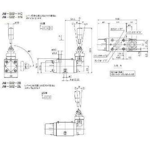 手動操作弁  ( JM-G02-4C-20 )  ( DKH35 )
