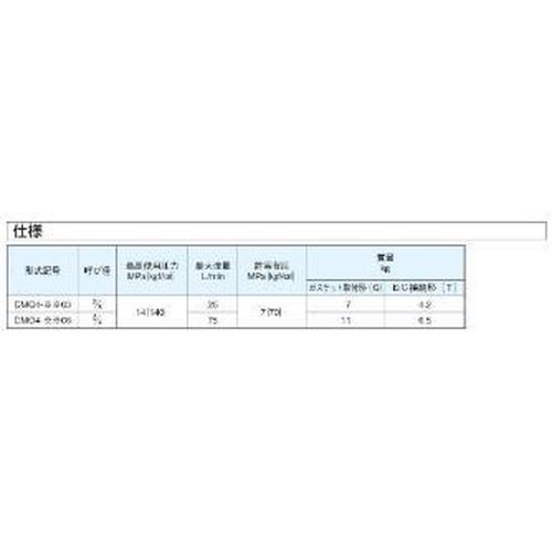 手動操作弁  ( DMO4-3T06-4N )  ( DKH71 )