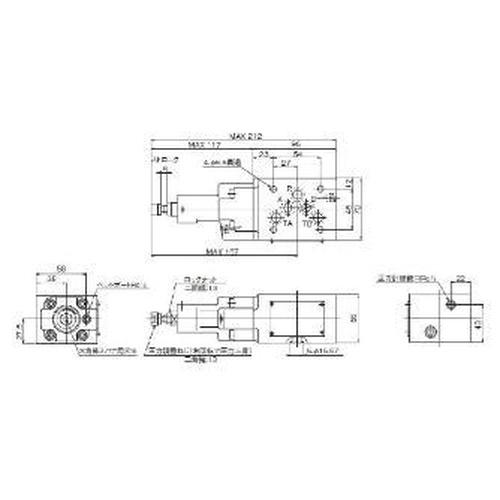モジュラースタック形リリーフ弁  ( MR-03P-3-40 )  ( DKX87 )