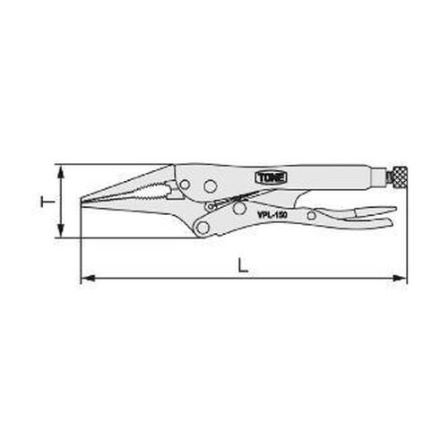 グリッププライヤセット(ロングノーズ)  ( VPL-2502S )  ( DQ650 )