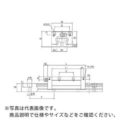 LMガイド用ブロック  ( SHS45V1SS(GK) BLOCK )  ( E0E01 )