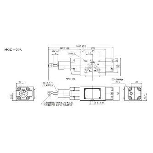 モジュラースタック形カウンタバランス弁  ( MQC-03A-1C-40 )  ( JPJ61 )