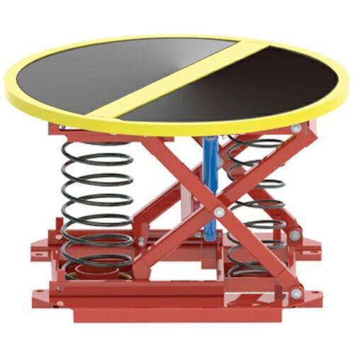 ダンディ ( 花岡車輛 ) スプリング式パレット回転台 パレットレベラー800kg 1108パイ (...