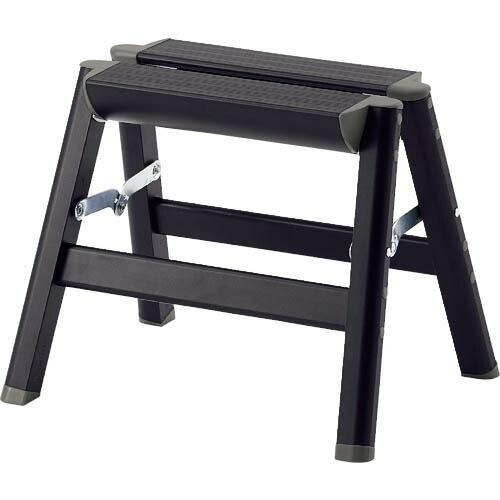 ハセガワ アルミ踏台 SE型 2段 ブラック ( SE-3A(BK) )
