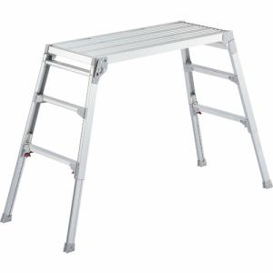 ハセガワ 脚部伸縮式アルミ足場台 65~96cm 天板幅広タイプ ( DRSW-1000C ) ( K0I69 )｜orangetool