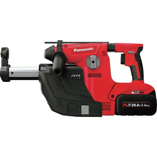 Panasonic 28.8V 充電ハンマードリル 集塵ありセット 赤 ( EZ7881PC2V-R...