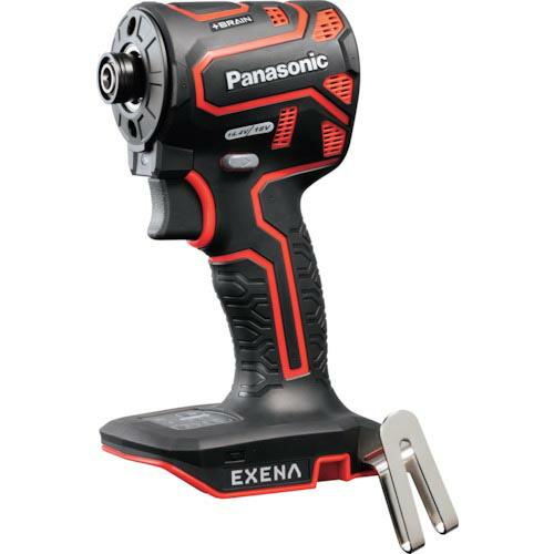 EXENA ( パナソニックエレクトリックワークス ) 充電インパクトドライバー 本体のみ 赤 ( ...