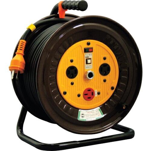 NICHIDO 電工ドラム 三相200V 逆転コンセント付動力用 20m ( ND-E320R-20...