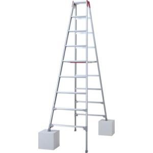 ハセガワ 脚部伸縮式アルミ専用脚立  ワンタッチバー RYZ型 9段(10891) ( RYZ-27D )  ( BIDWM )｜orangetool