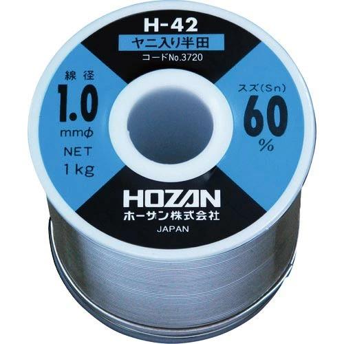 HOZAN ハンダ(Sn60%) 1.0mmφ・1kg ( H-42-3720 )