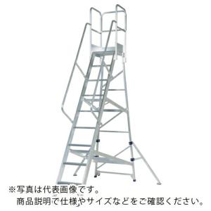 ピカ　アルミ合金製作業台　ＤＷＳ型　２．７ｍ　手すりＨ１１００ ( DWS-270B11H )  ( 1NU65 )｜orangetool