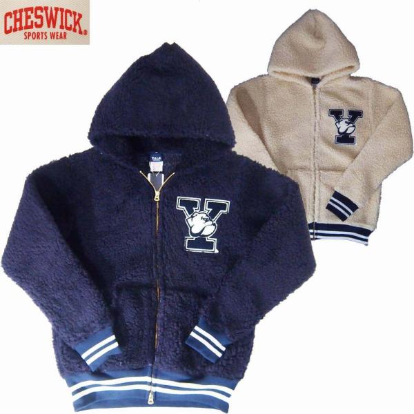 CHESWICK/チェスウィック　メイドインUSA　ボアフリースZIPパーカ「YALE」　 Mサイズ...
