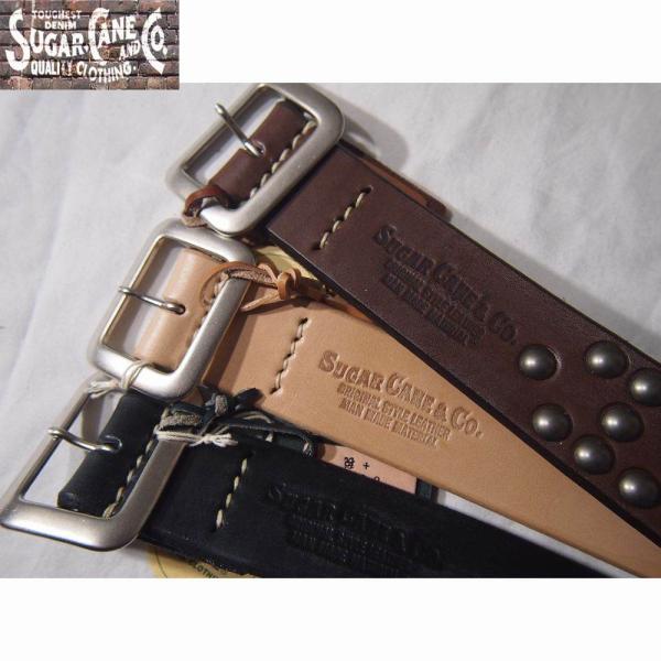 SUGAR CANE/シュガーケーン STUDS BELT/スタッズベルト 34 36インチ　3カラ...