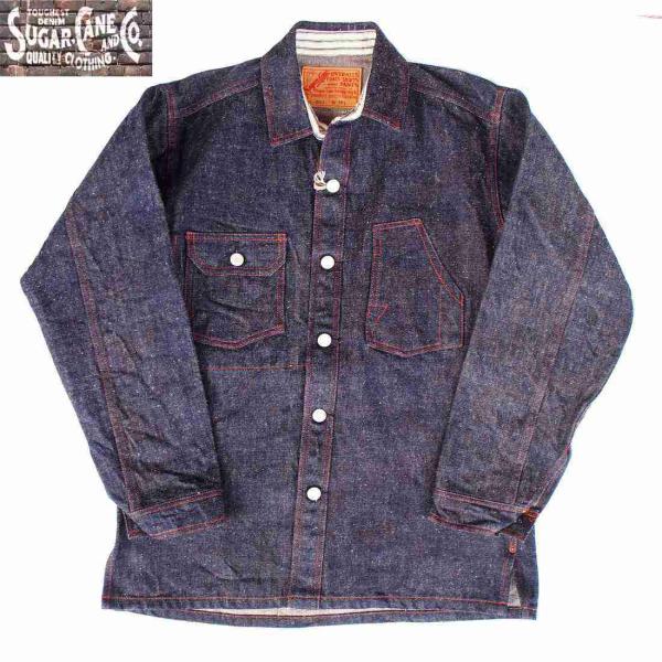 SUGAR CANE/シュガーケーン　13oz AWA-AI DENIM JACKET 38インチ　...