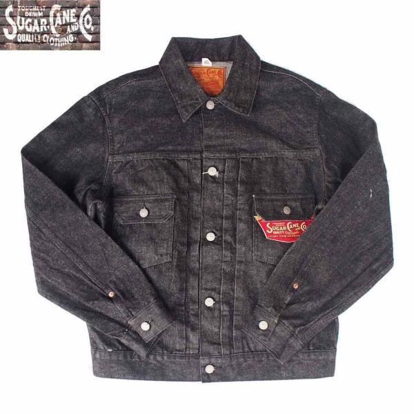 SUGAR CANE/シュガーケーン　 14.25oz BLACK DENIM JACKET　195...