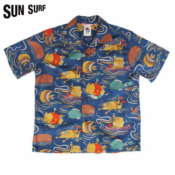 SUN SURF/サンサーフ 　DOBBY COTTON OPEN SHIRT “OCEAN ACT...