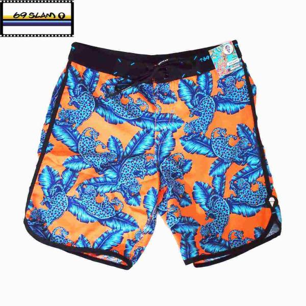 69SLAM/ロックスラム ボードショーツ　JUNGLE BLUE  2サイズ　メンズ